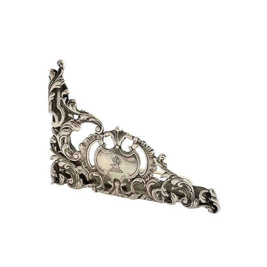 Antique English Sterling Silver Menu or Place Card Holder - 43 Chesapeake Court Antiques