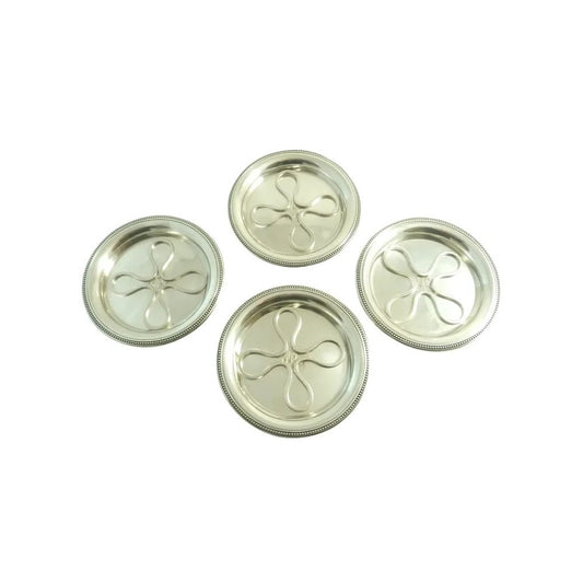 Silver Wine Coaster Tray, Antique French - 43 Chesapeake Court Antiques