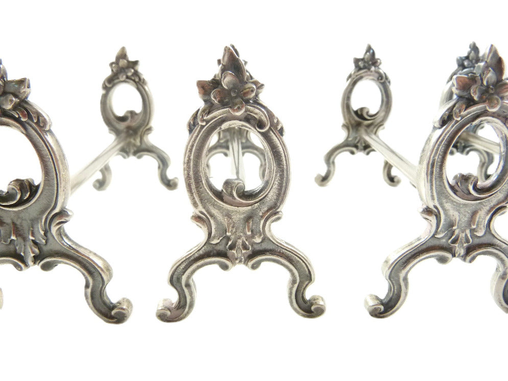 french silver plate knife rests