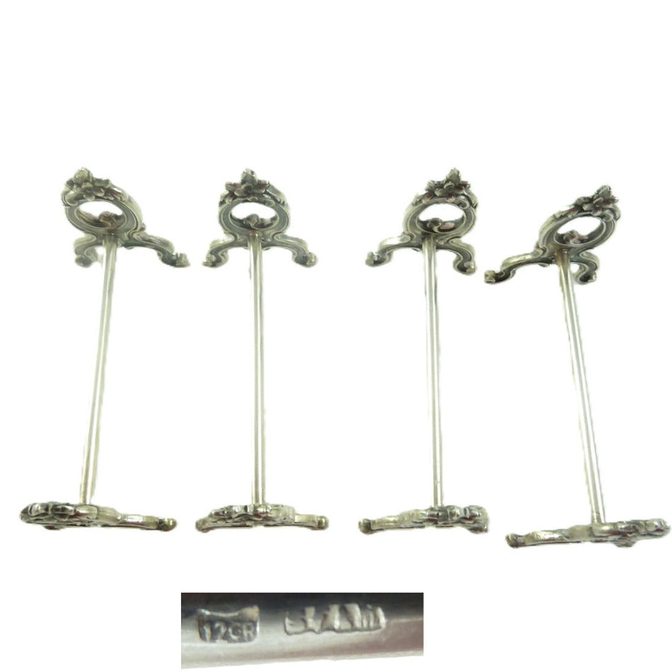 french silver knife rests for the table