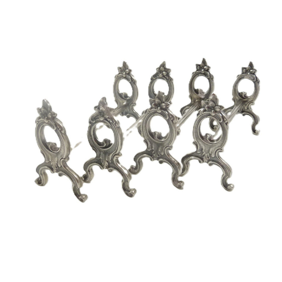 antique silver knife rests