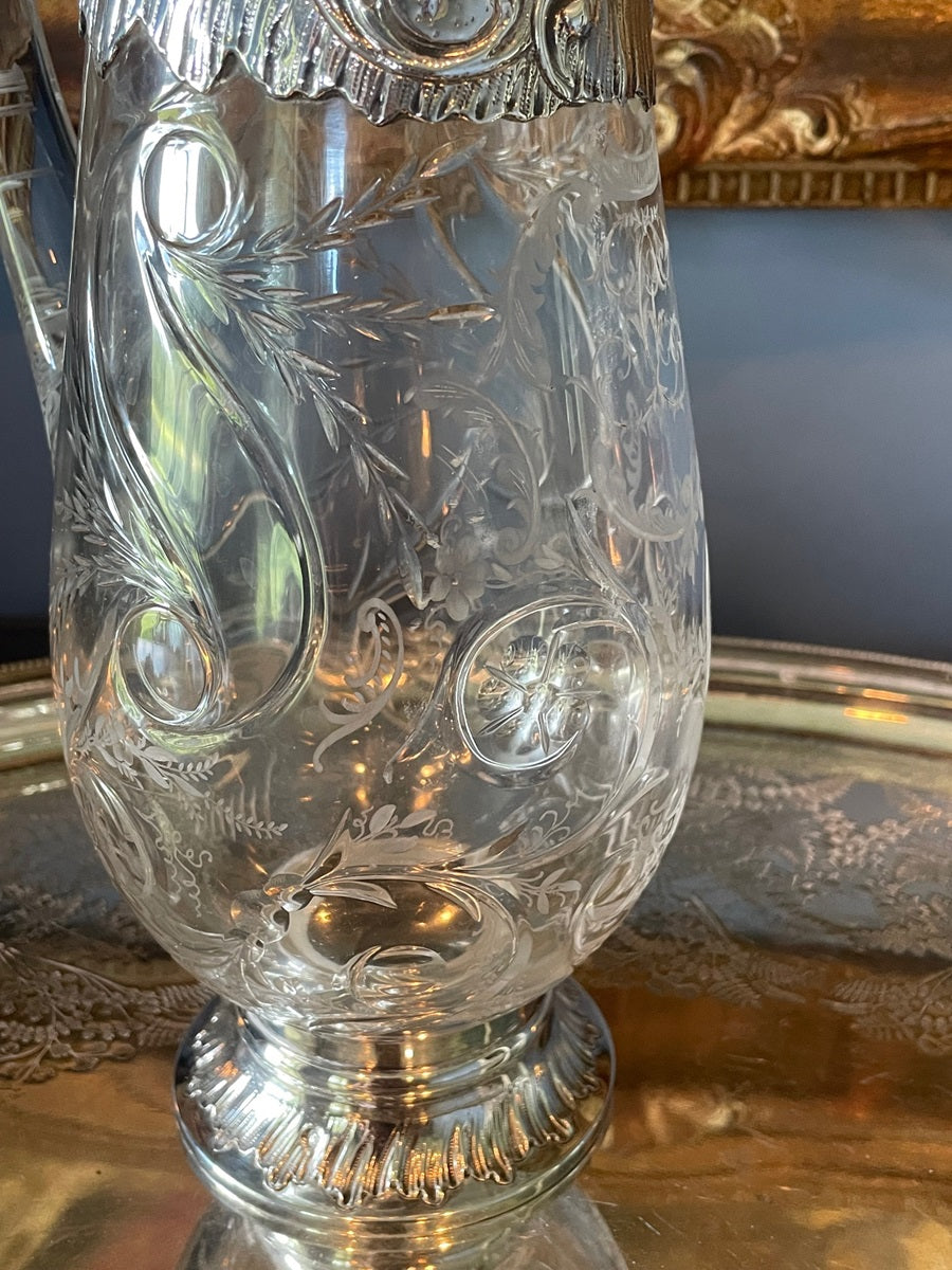 Sterling Silver Claret Jug, 19th C French - 43 Chesapeake Court Antiques