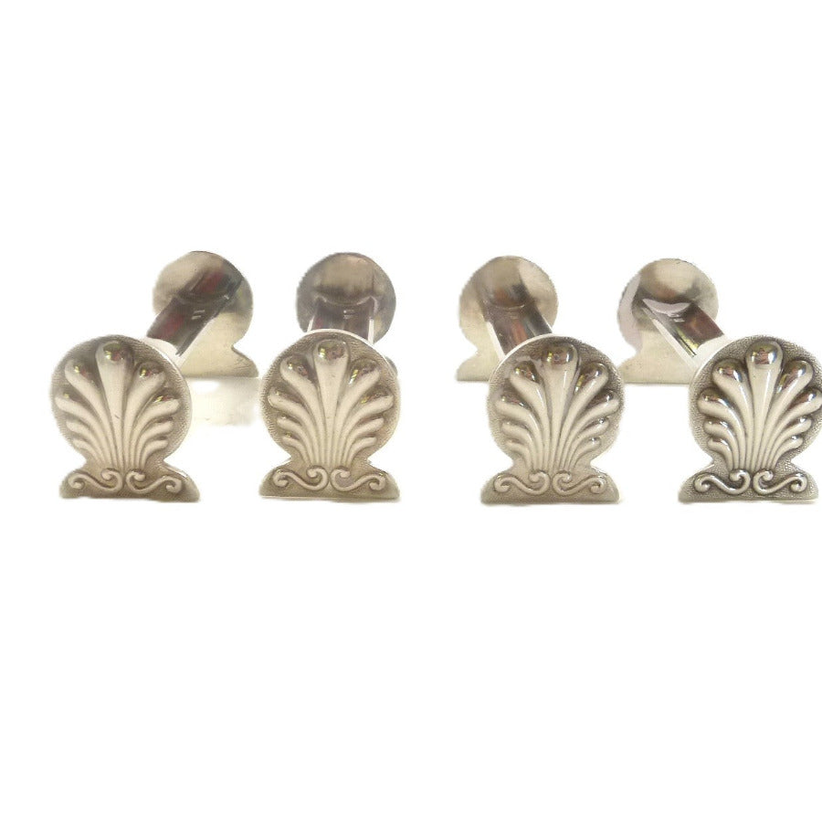 set of 4 french silver knife rests
