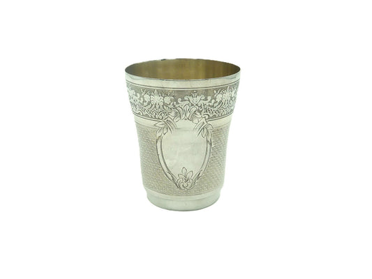 French Sterling Silver Timbale, Beaker