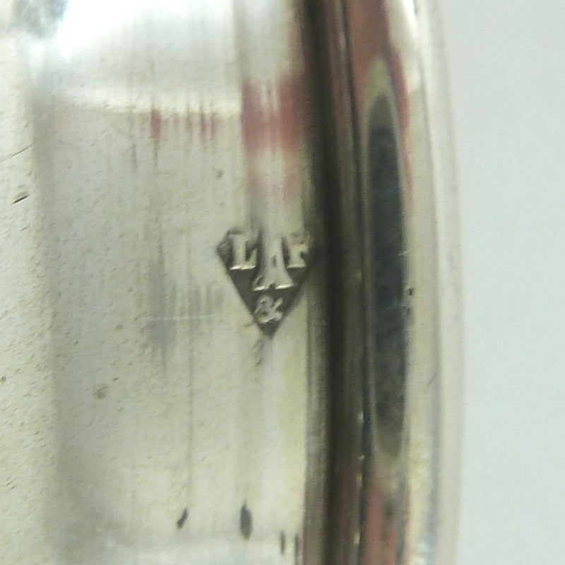 french maker's mark on silver castor 