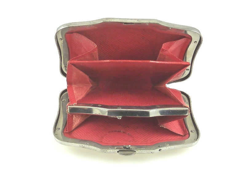 Antique French Silver Change Coin Purse Necessaire with Mother of Pearl - 43 Chesapeake Court Antiques