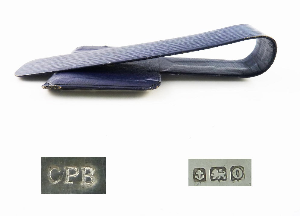 Antique English Stationary Clip or Book Marker with Sterling Silver Picture Frame - 43 Chesapeake Court Antiques