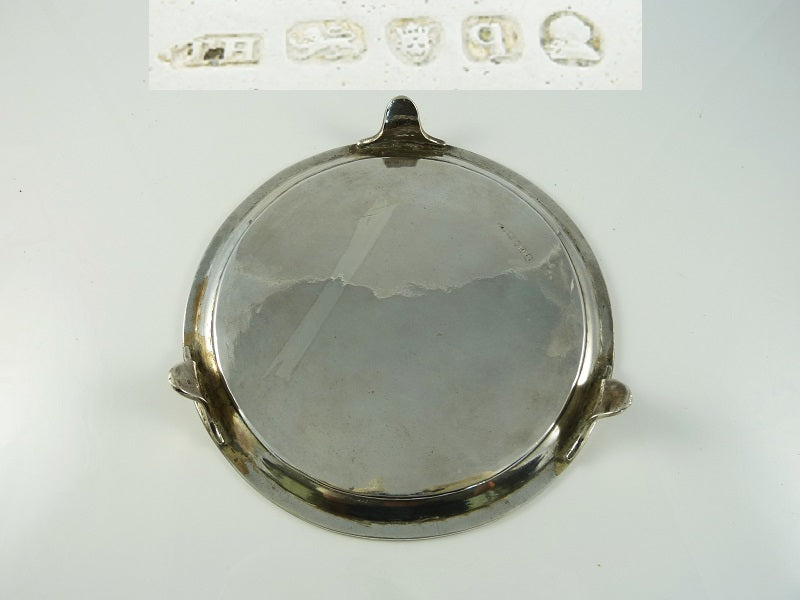 Antique Georgian Sterling Silver Salver or Card Tray, London 1791