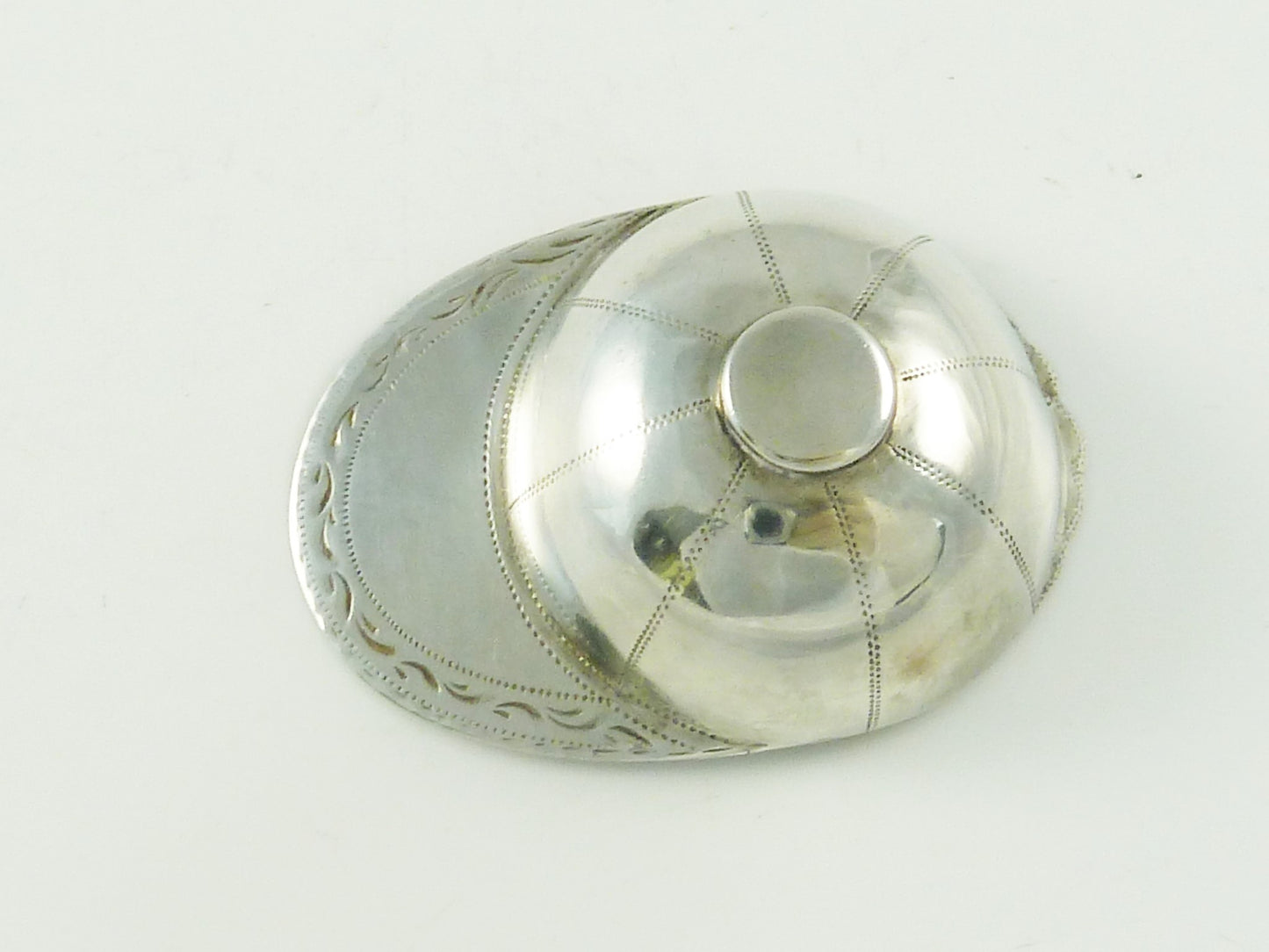 Georgian Silver Tea Caddy Spoon Jockey's Cap, Sterling London 1810 - 43 Chesapeake Court Antiques