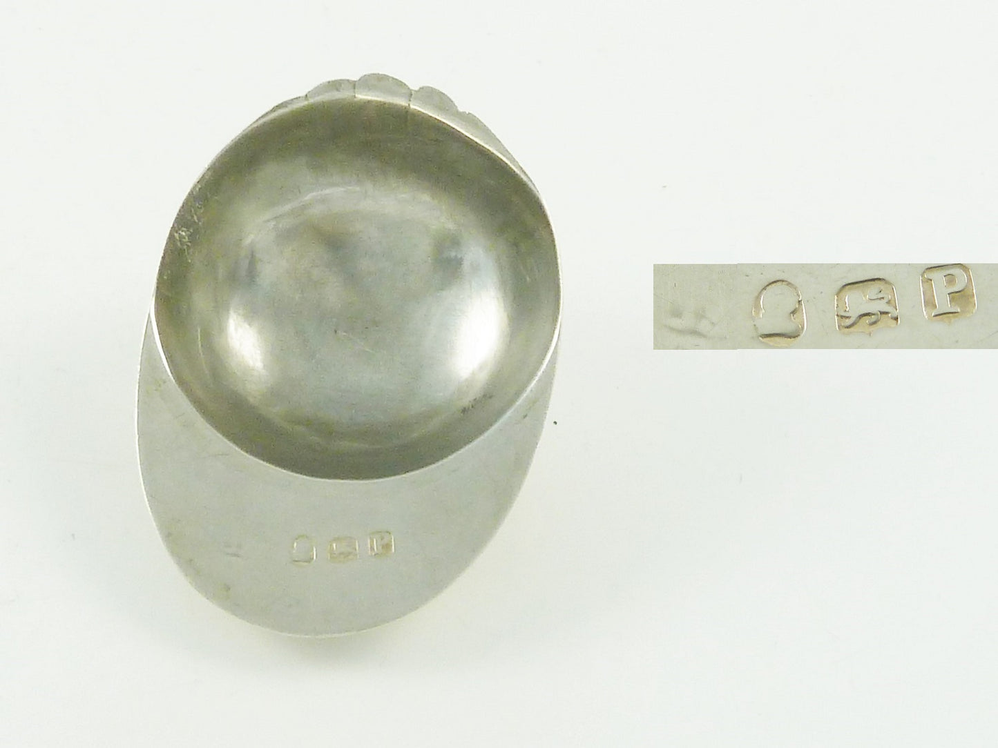 Georgian Silver Tea Caddy Spoon Jockey's Cap, Sterling London 1810 - 43 Chesapeake Court Antiques