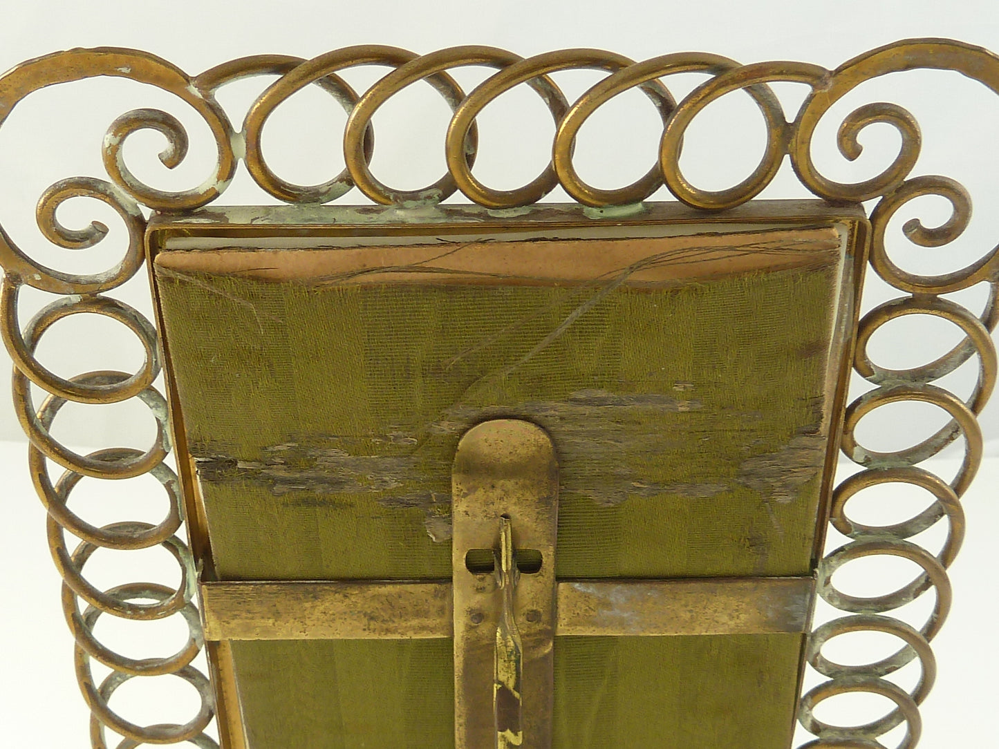 Antique English Brass Ring Picture Frame - 43 Chesapeake Court Antiques