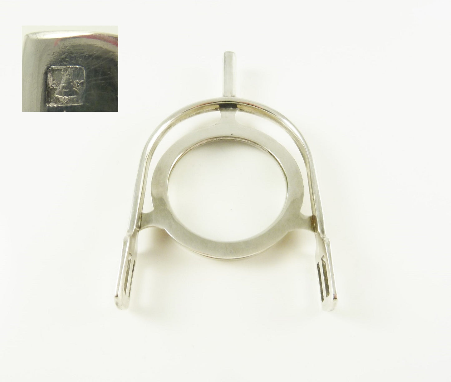 Silver Magnifying Glass Spur Shaped Equestrian Interest - 43 Chesapeake Court Antiques