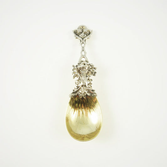Tiffany & Co Sterling Silver Tea Caddy Spoon, C 1890 with Gilt Wash - 43 Chesapeake Court Antiques