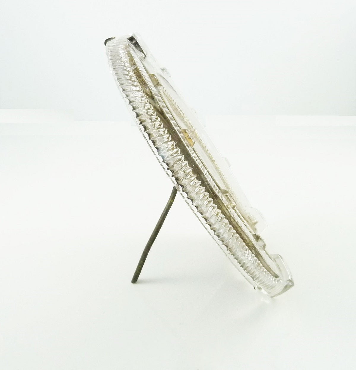 Antique French Crystal Picture Frame or Photo Frame,  Horseshoe Shaped - 43 Chesapeake Court Antiques