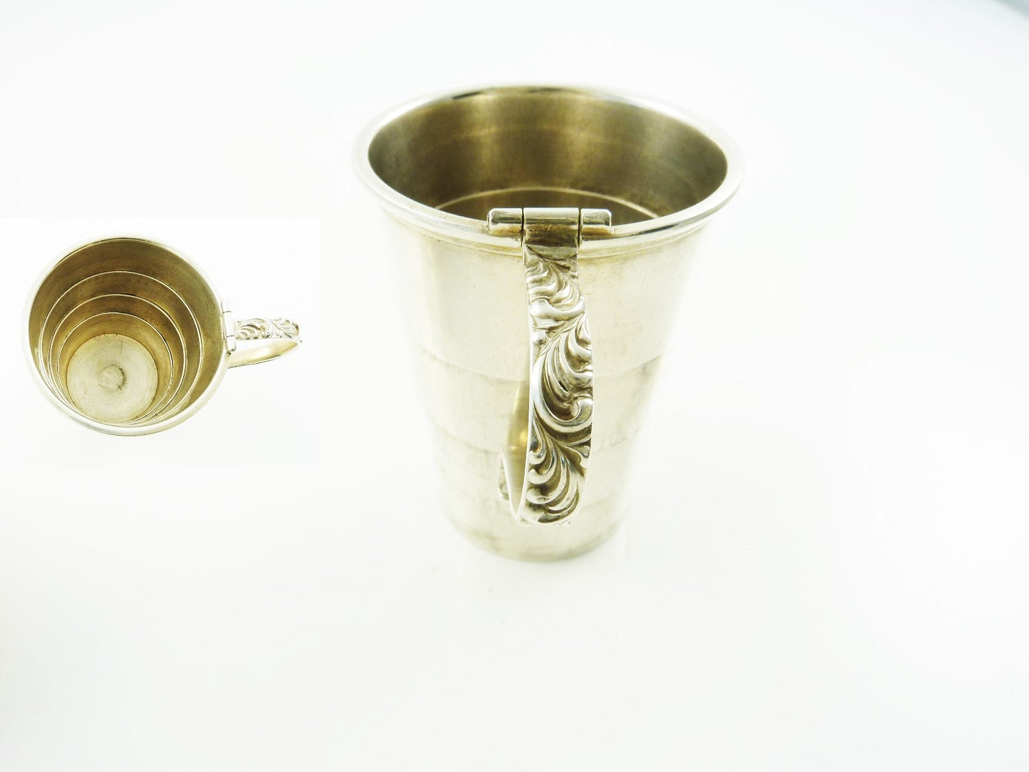 Antique Sterling Silver Collapsible Traveling Cup or Beaker - 43 Chesapeake Court Antiques