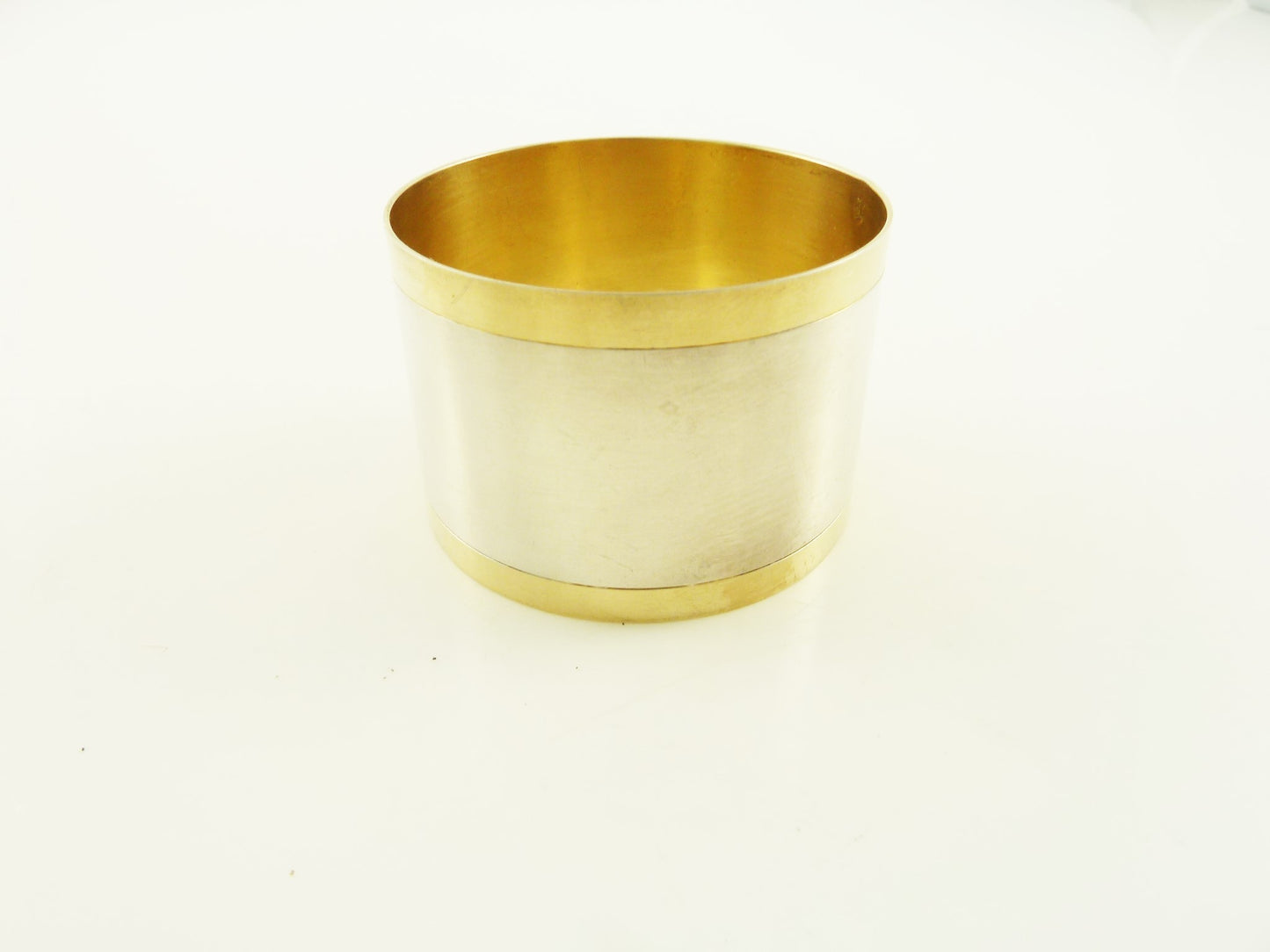 Antique French Sterling Silver Napkin Ring with Vermeil Edges & Interior - 43 Chesapeake Court Antiques
