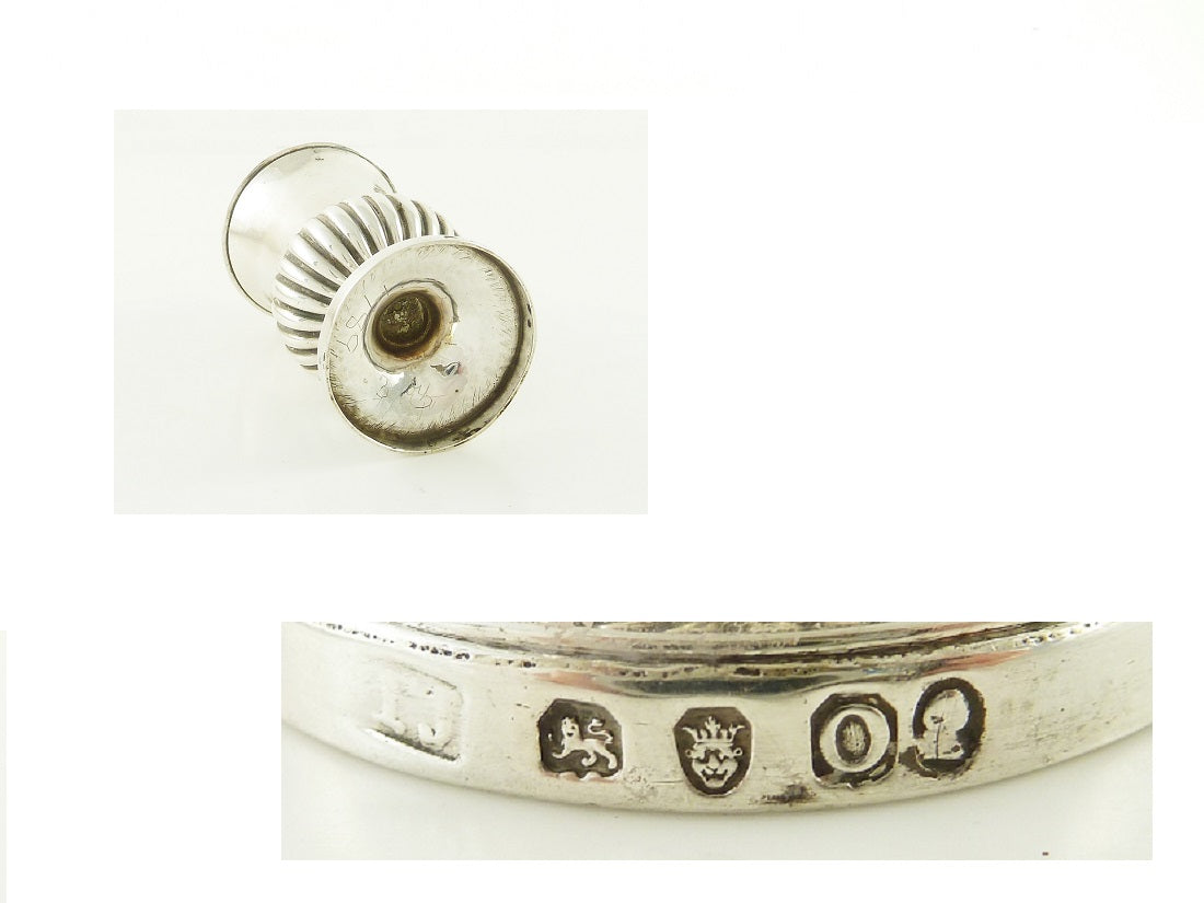 Georgian Sterling Silver Pepper Pot or Shaker, London 1829 - 43 Chesapeake Court Antiques