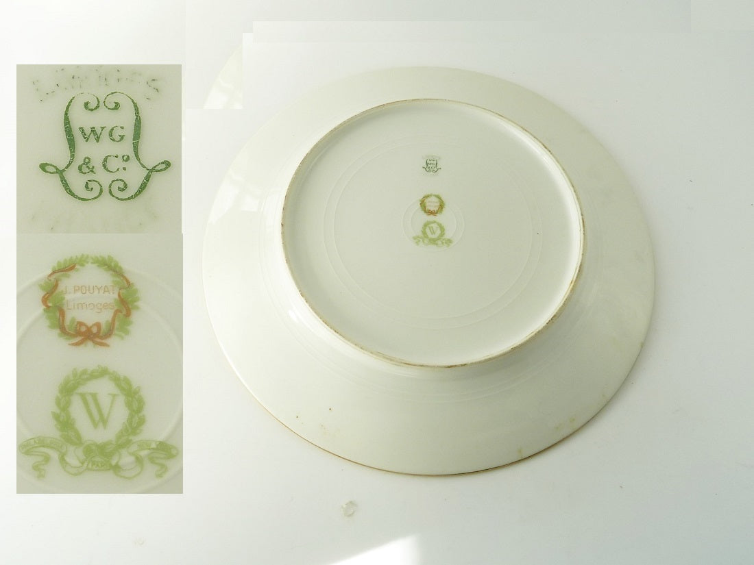 French Service Plates, Antique Porcelain - 43 Chesapeake Court Antiques