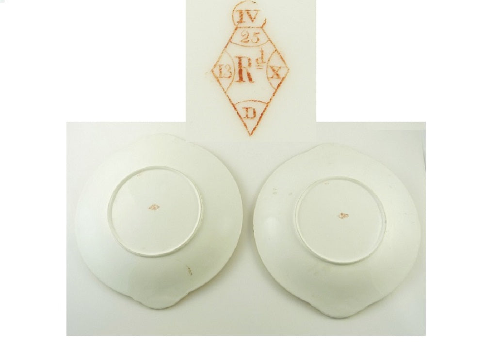 Antique English Porcelain Plates for Dessert Service - 43 Chesapeake Court Antiques