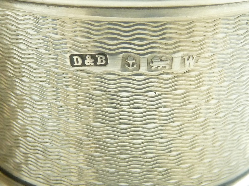 English Silver Maker's Mark on Silver Napkin Ring - 43 Chesapeake Court Antiuqes