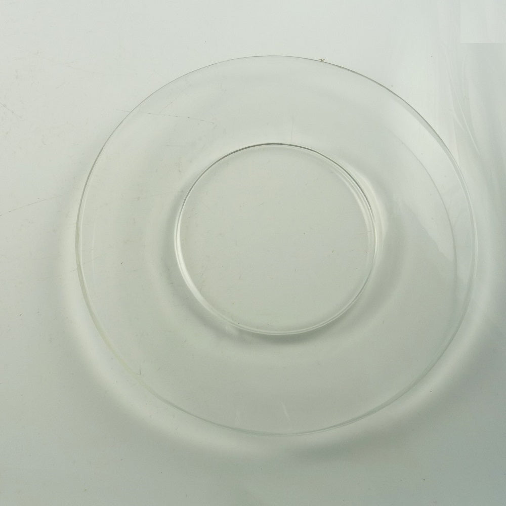 Antique Crystal Cheese Bell Dome with Platter Engraved "BC" - 43 Chesapeake Court Antiques