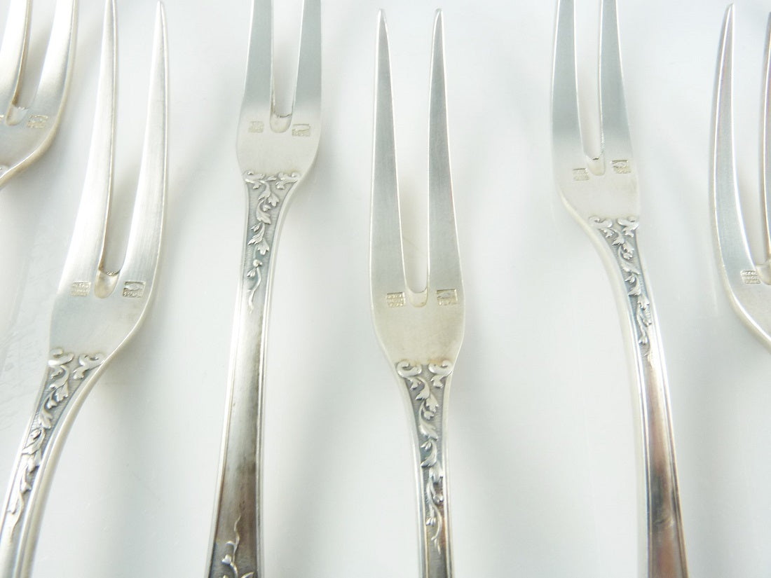 French Silver Escargot Serving Forks - 43 Chesapeake Court Antiques