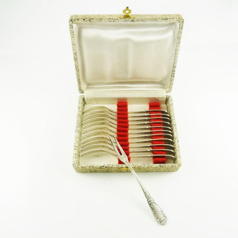 Boxed Set of Vintage Escargot Forks - 43 Chesapeake Court Antiques