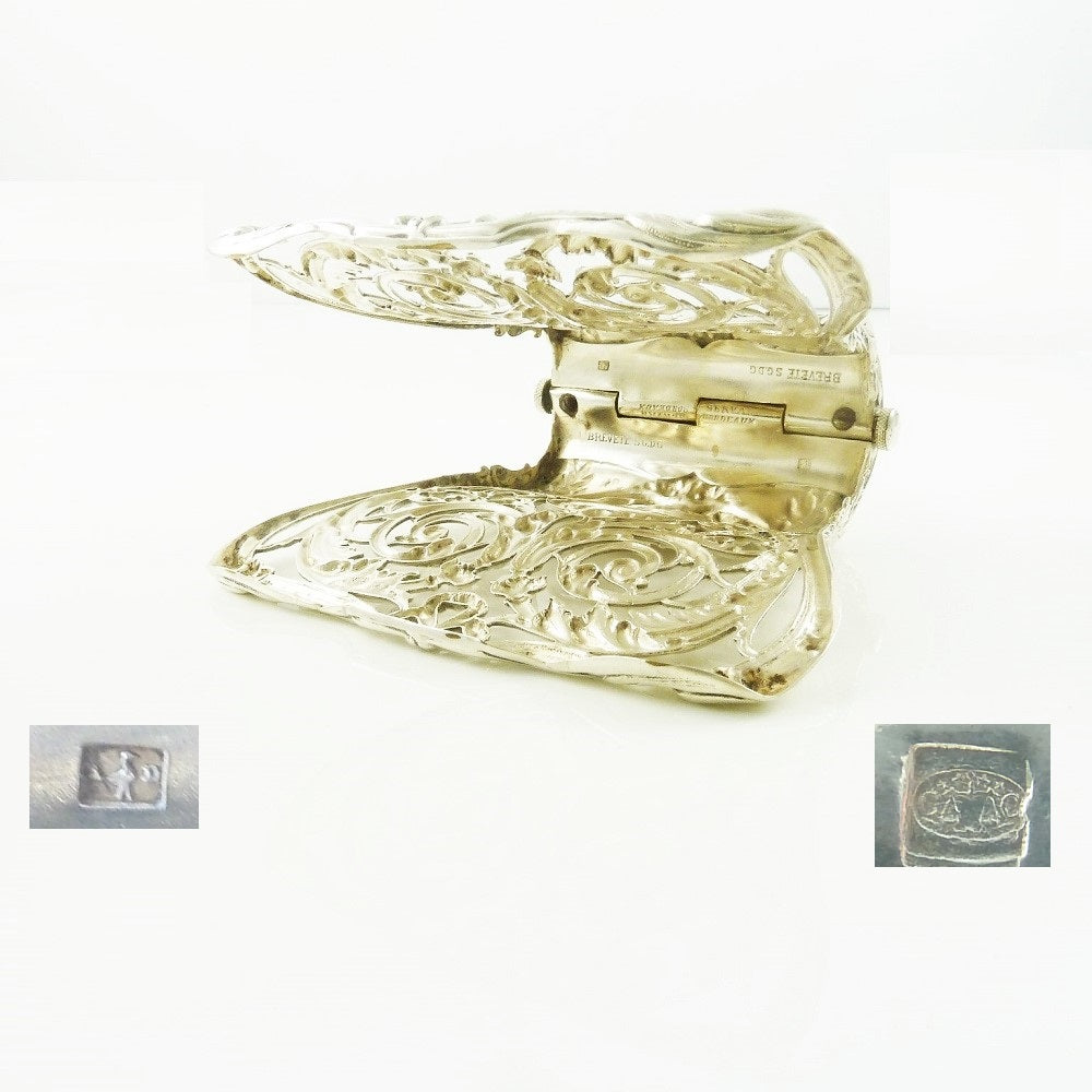 Christofle and Debain Silver Hallmarks on Tongs - 43 Chesapeake Court Antiques