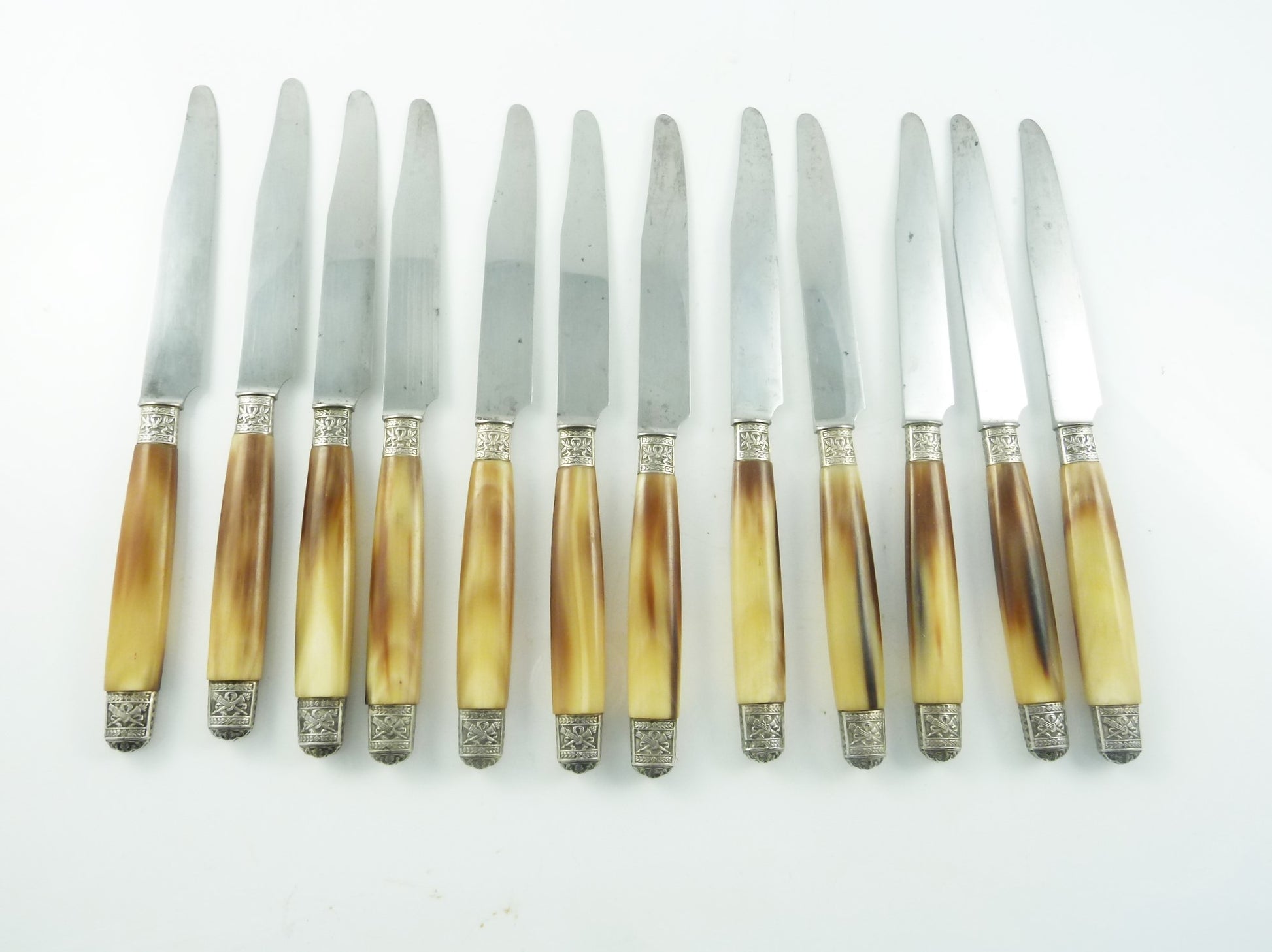 French Silver & Horn Knives- 43 Chesapeake Court Antiques