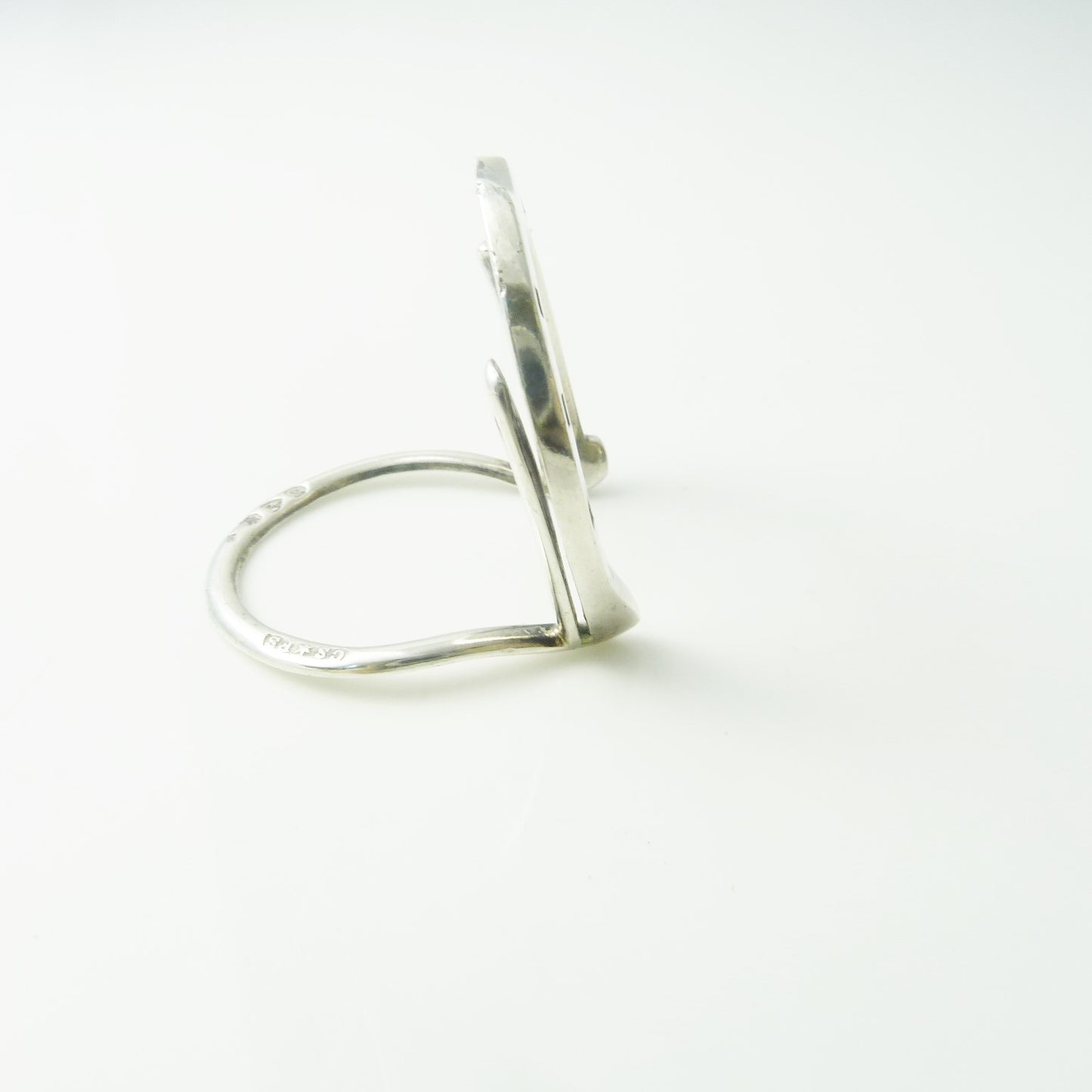 English Sterling Silver Horseshoe Card Holder - 43 Chesapeake Court Antiques