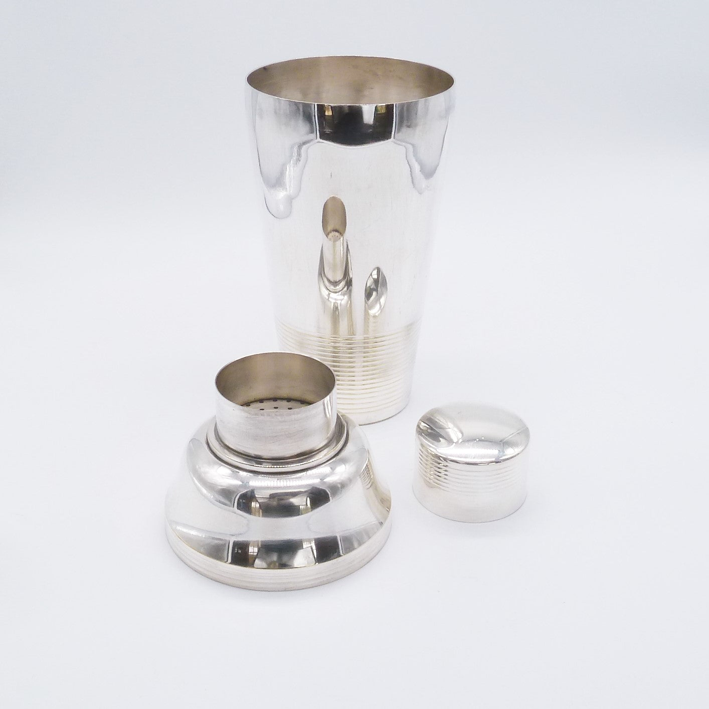 French Cocktail Shaker with Strainer - 43 Chesapeake Court Antiques