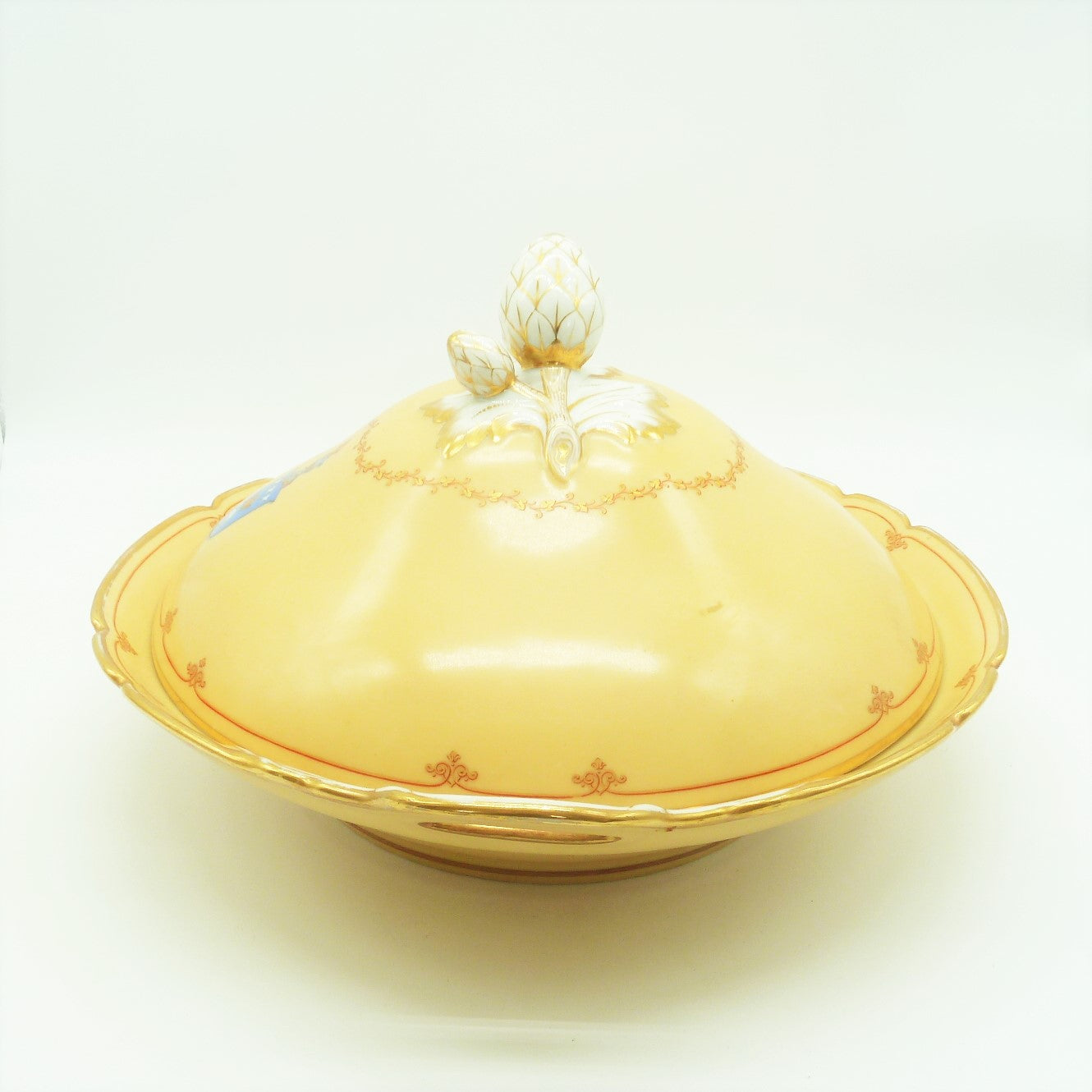 Old Paris Porcelain Covered Dish - 43 Chesapeake Court Antiques