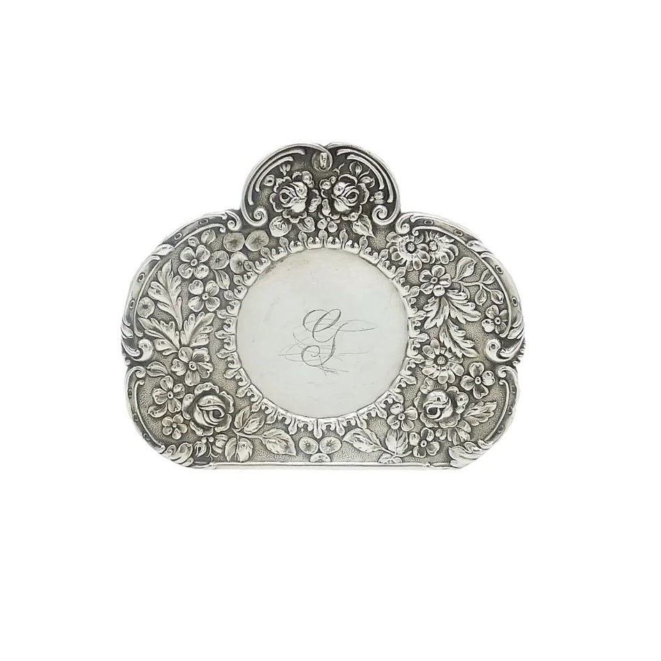 Antique Sterling Silver Pocket Watch Holder - 43 Chesapeake Court Antiques