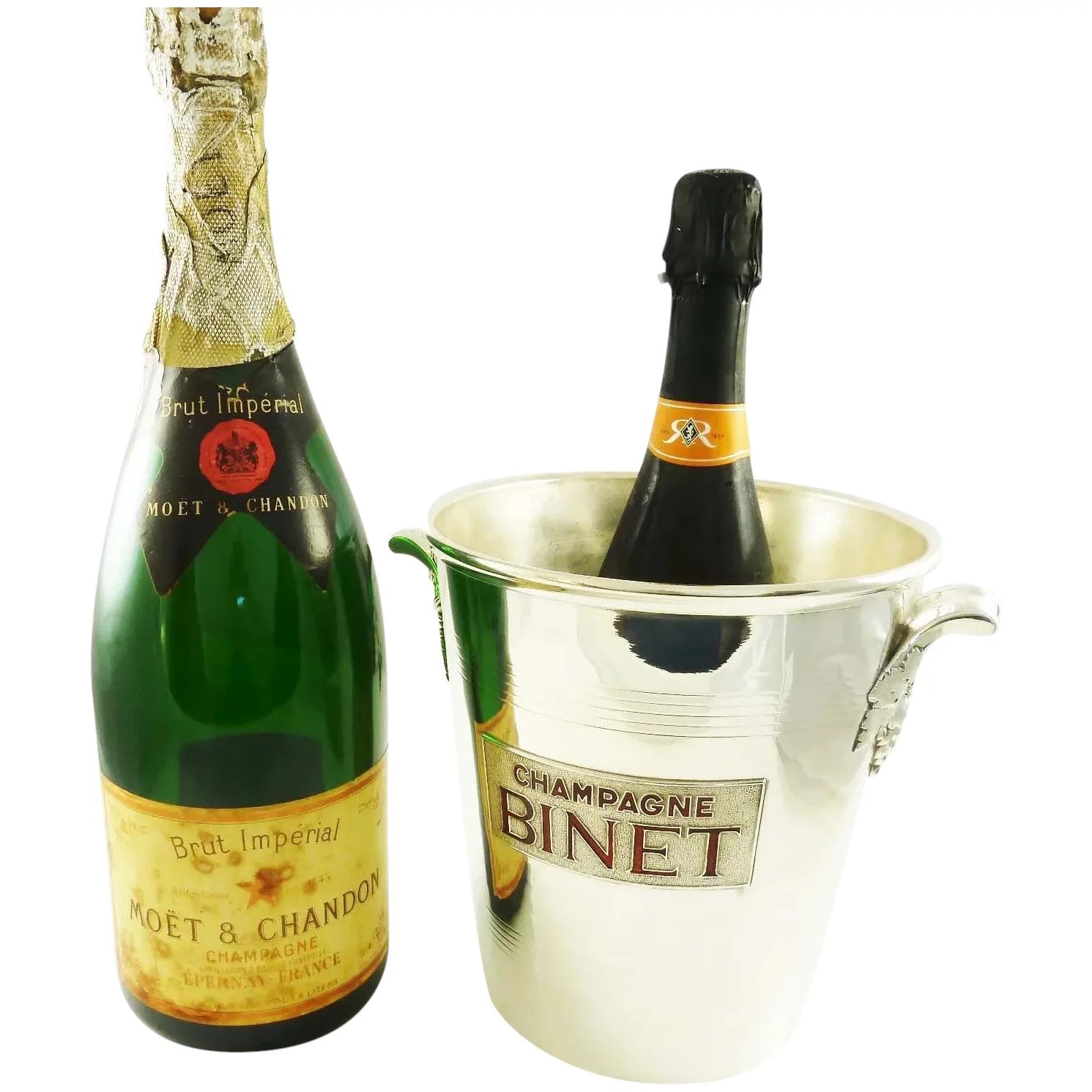 Mid-Century French Silver Plate Champagne Bucket Wine Cooler - 43 Chesapeake Court Antiques