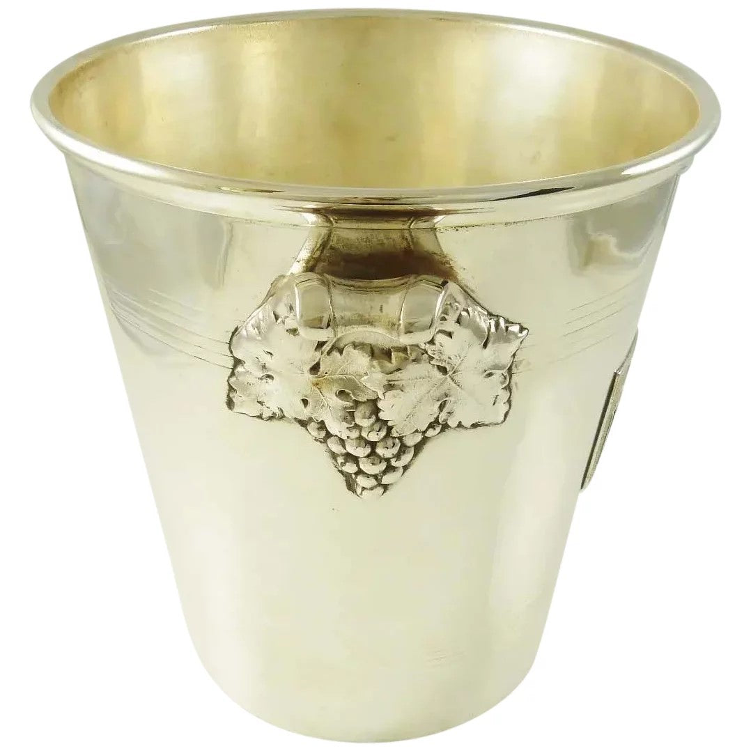 Mid-Century French Silver Plate Champagne Bucket Wine Cooler - 43 Chesapeake Court Antiques