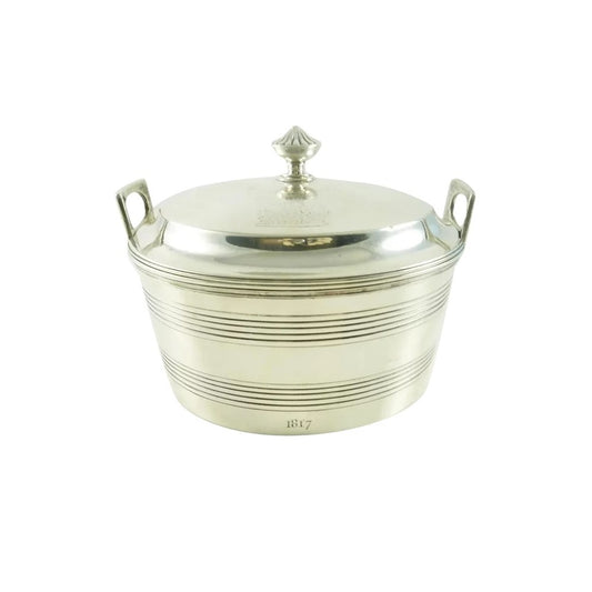 Georgian Sterling Silver Butter Dish or Butter Bowl - 43 Chesapeake Court Antiques