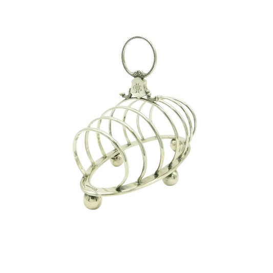 Antique Silver Toast Rack, Elkington & Co - 43 Chesapeake Court Antiques