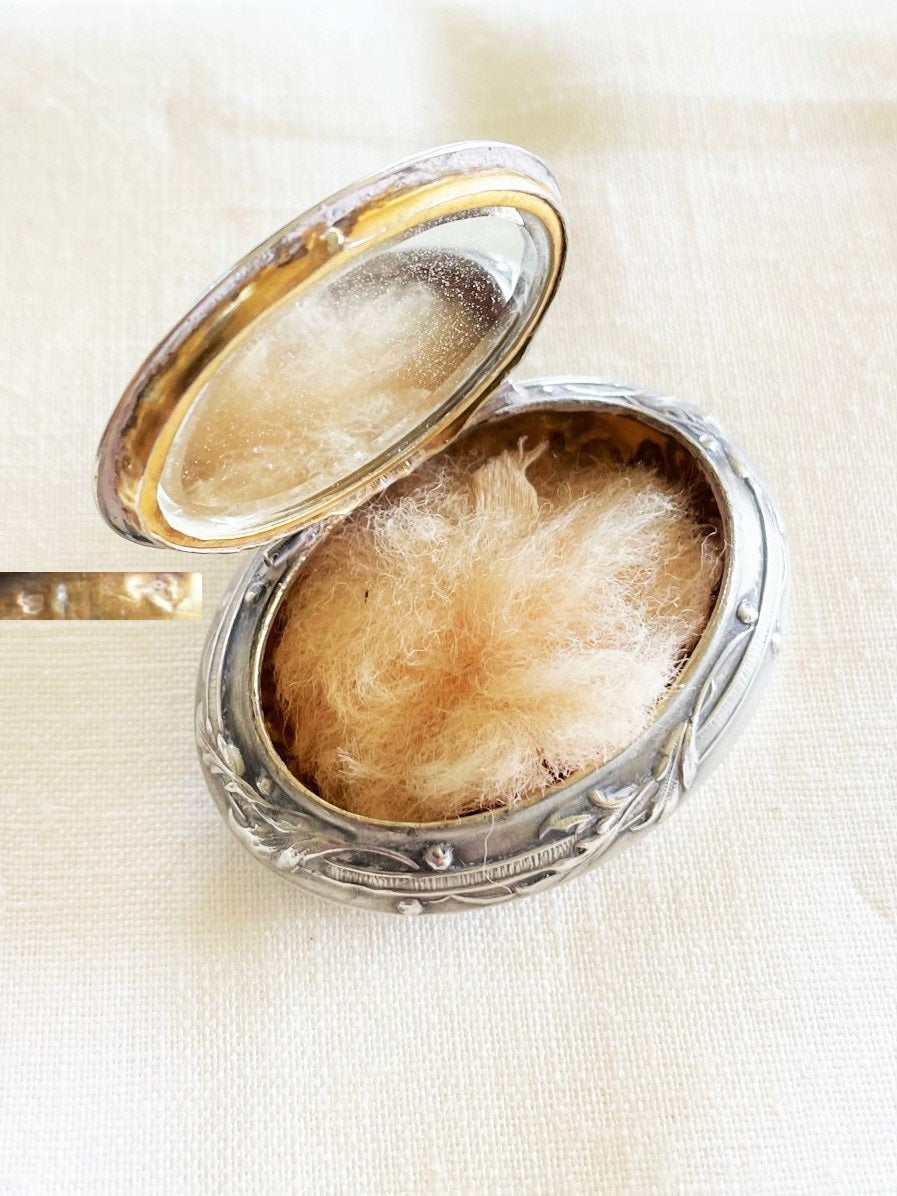 Antique French Silver Locket Chatelaine Pendant - 43 Chesapeake Court Antiques