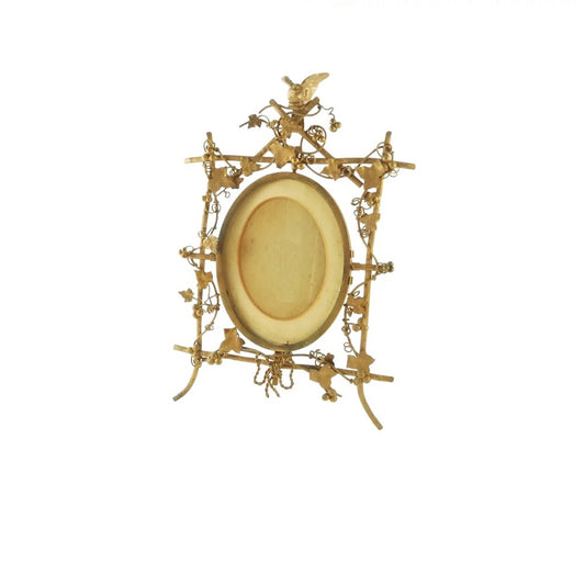 Antique French Gilt Bronze Picture Frame, Featuring Grapevines - 43 Chesapeake Court Antiques - 43 Chesapeake Court Antiques