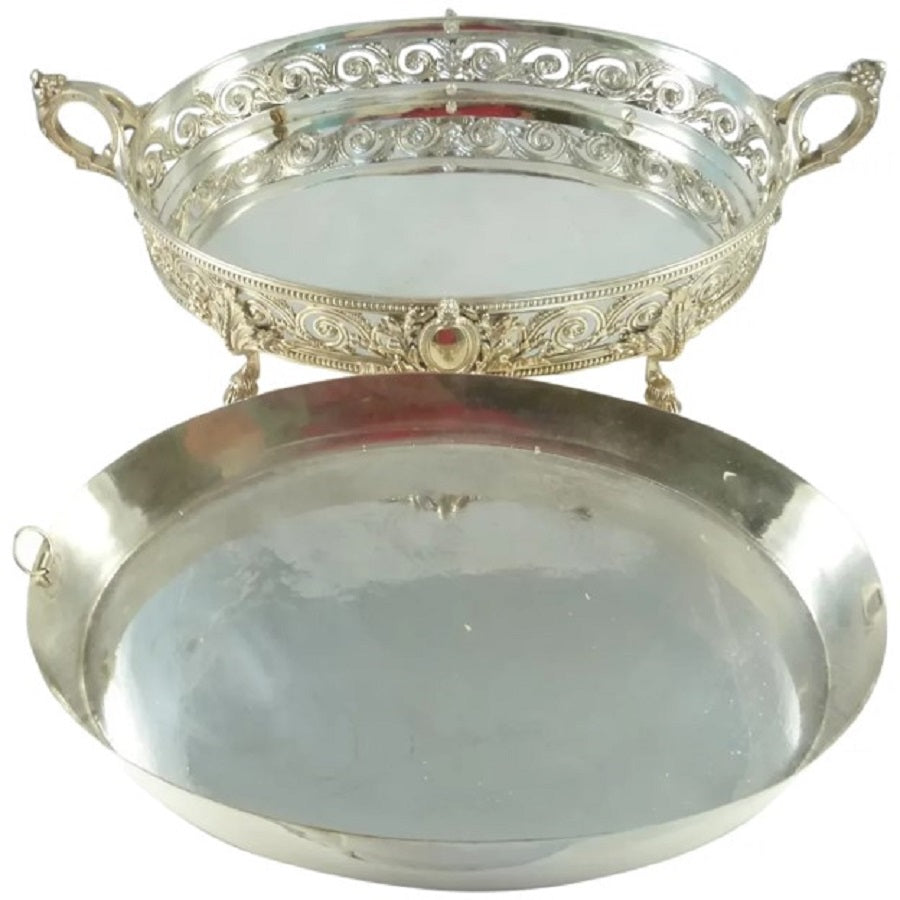 Ornate French Silver Jardinière, Louis XVI Style - 43 Chesapeake Court Antiques