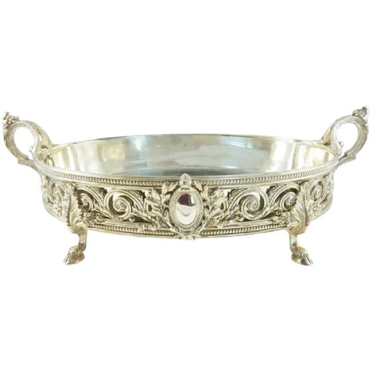 Ornate French Silver Jardinière, Louis XVI Style - 43 Chesapeake Court Antiques