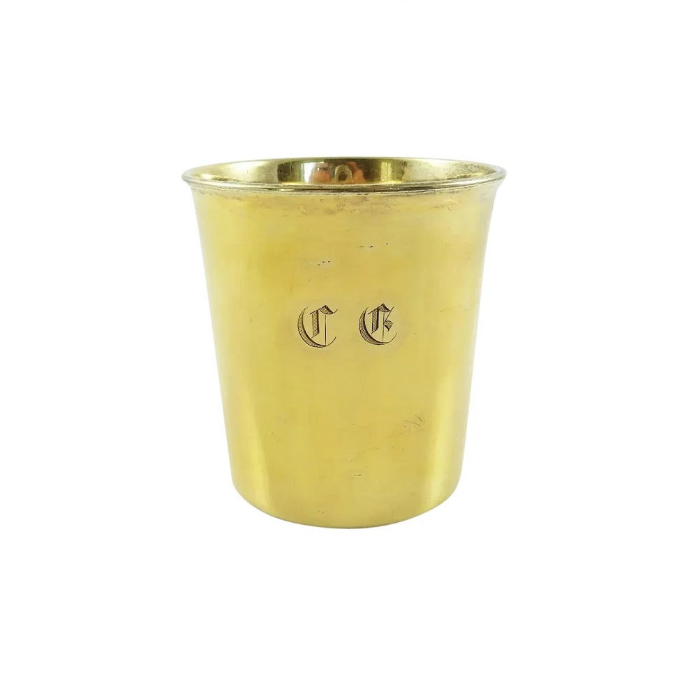 Antique French Silver Vermiel Timbale Beaker - 43 Chesapeake Court Antiiuqes