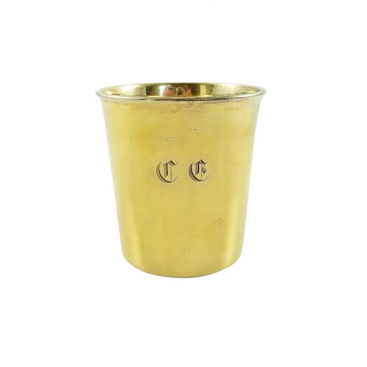 Antique French Silver Vermiel Timbale Beaker - 43 Chesapeake Court Antiiuqes