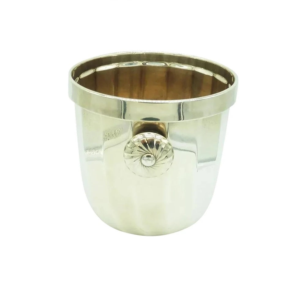 Overlapping Handles on Silver Champagne Cooler - 43 Chesapeake Court Antiques