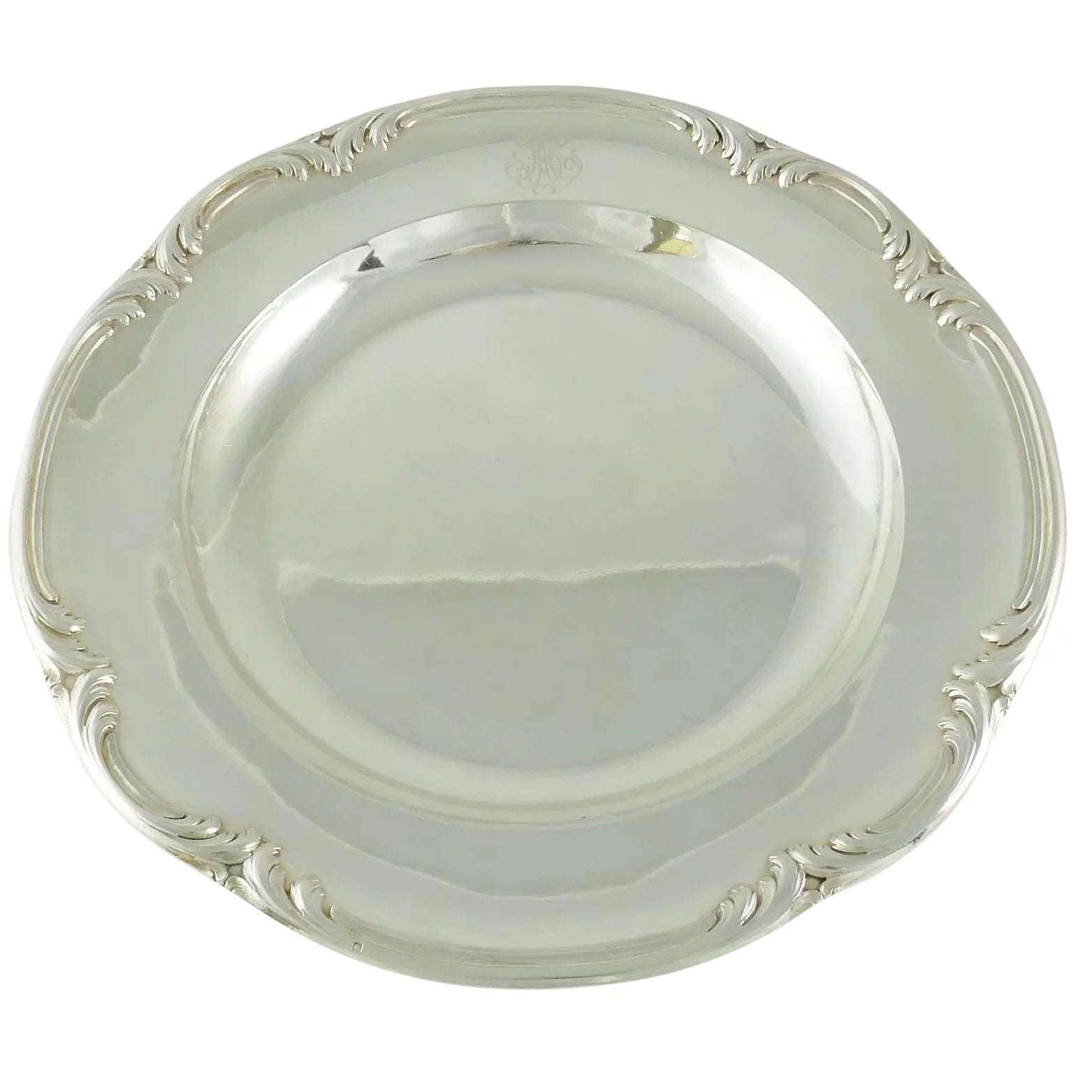 Fine French Sterling Silver Tray or Platter by ODIOT, Paris Late 19th Century - 43 Chesapeake Court Antiques