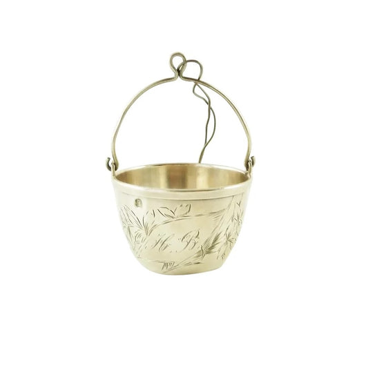 Antique French Sterling Silver Tea Strainer, Art Nouveau Style - 43 Chesapeake Court Antiques