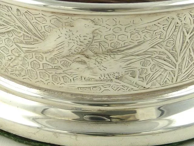 Tiffany Sterling Silver Wine Bottle Coaster or Stand,  Aesthetic Movement Design - 43 Chesapeake Court Antiques